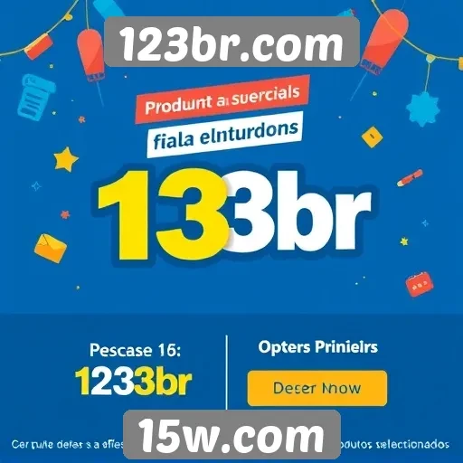 Ofertas promocionais e eventos especiais no 123br.com